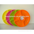 Plastic round 5 section chip and dip platter/plastic platters #TG20212